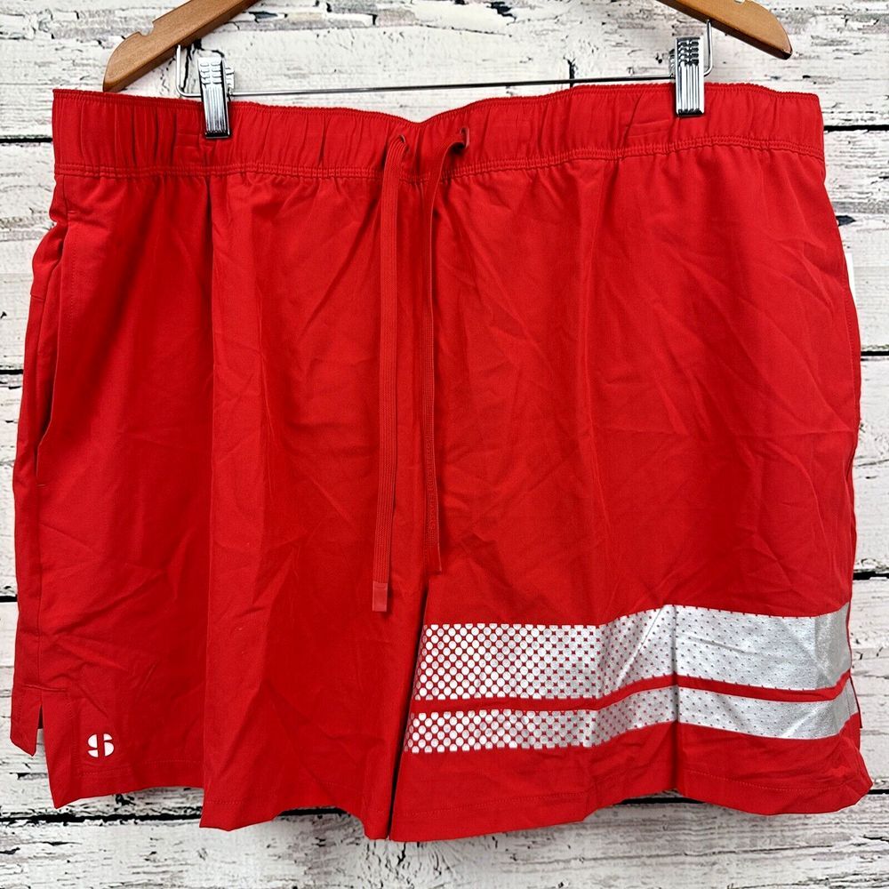 Sports Illustrated Men's Moisture‎ Wicking Running Red Shorts 🆕 [Size XXL] NWT
